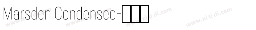 Marsden Condensed字体转换